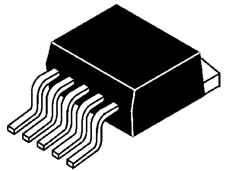 LM2587S-ADJ/NOPB Texas Instruments , Boost Converter, Step Up Adjustable, 115 kHz 5-Pin, TO-263