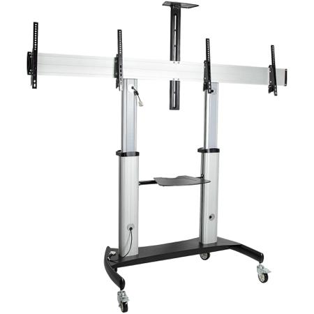 STNDMTVDUO StarTech.com Floor Mounting Mobile TV Stand for 2 x Screen, 60in Screen Size