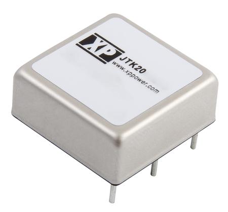 JTK2024S05 XP Power JTK DC-DC Converter, 5V dc/ 4A Output, 9 → 36 V dc Input, 20W, Through Hole, +100°C Max Temp -40°C Min