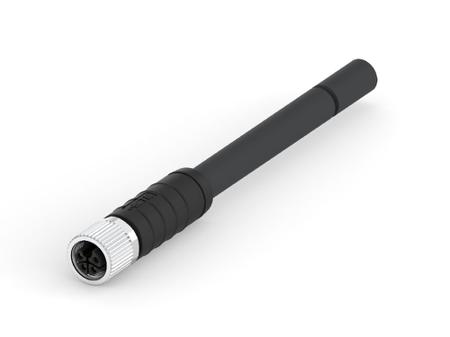 T4151399L14-005 TE Connectivity M12 L-Code Female M12 to Straight Female M12 Sensor Actuator Cable, Nylon, 5m