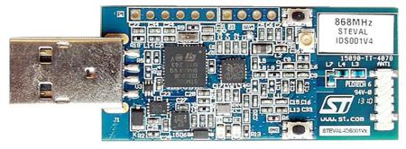STEVAL-IDS001V4 STMicroelectronics SPIRIT1 STM32L RF Transceiver USB Stick 868MHz