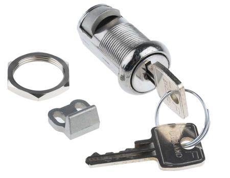 0305012 Euro-Locks a Lowe & Fletcher group Company Camlock, 20mm Panel-to-Tongue, 19.1 x 16.6mm Cutout, Key Unlock