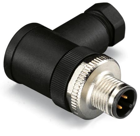 756-9205-040-000 WAGO Industrial Circular Connectors, 4 Contacts, Plug-In, M12 Connector, Plug, Male, IP67, 756 Series