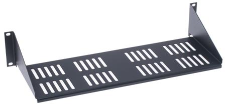 CAX2TY180 CAMDENBOSS Black Cantilever Shelf, 2U, 20kg Load, 446mm x 180mm