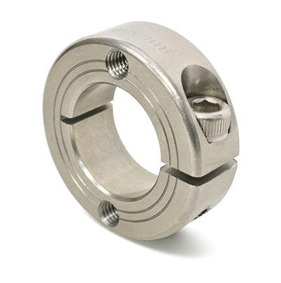 FHT-MCL-34-SS Ruland Collar, One Piece, Clamp Screw, Bore 34mm, OD 57mm, W 15mm, Stainless Steel