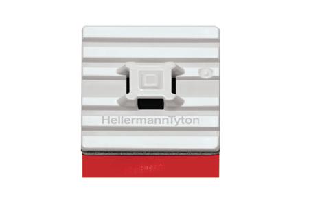 151-01528 HellermannTyton Self Adhesive White Cable Tie Mount 28 mm x 28mm, 5.4mm Max. Cable Tie Width