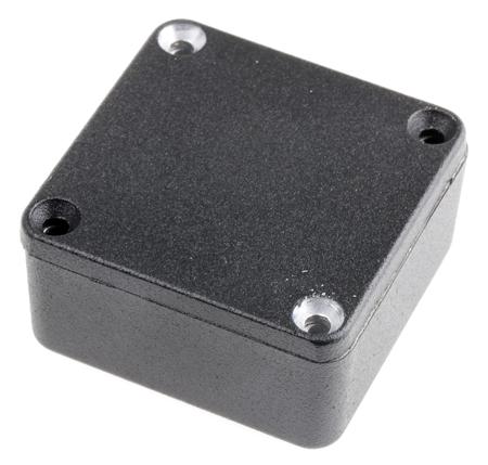 1590LLBBK 1590 Aluminium Enclosure, IP54, Shielded, 50 x 50 x 21mm