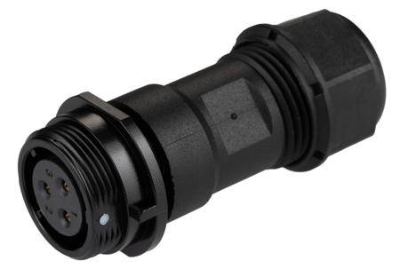 144-4152 RS Pro, 3 Pole Cable Mount Circular Connector Plug, Female Contacts, IP68