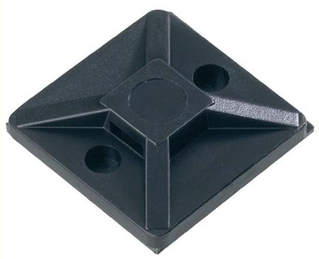 151-01559-MB4APT-I-PA66-BK HellermannTyton Self Adhesive Black Cable Tie Mount 28 mm x 28mm, 5.6mm Max. Cable Tie Width