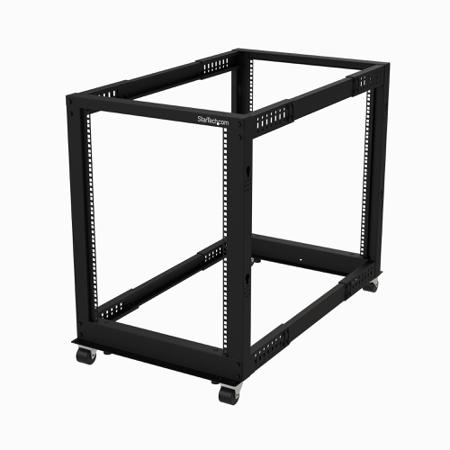 4POSTRACK15U StarTech.com Black 15U Steel Server Rack , with 4-Post Frame