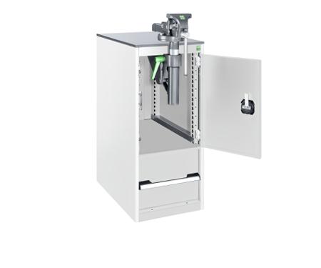 40017100-16V Bott 1 Door, 1 Drawer Sheet Steel Floor Standing Storage Cabinet, 400 X 650 X 900mm