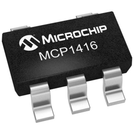 MCP1416T-E-OT Microchip MCP1416T-E/OT Low Side MOSFET Power Driver, 1.5A, 4.5 → 18 V 5-Pin, SOT-23