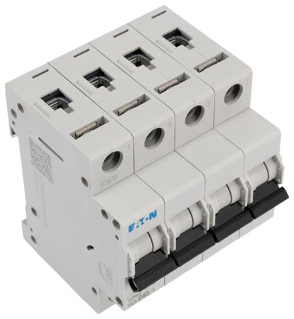 168096 FAZ6-D63/4 Eaton xEffect MCB, 4P, 63A Curve D, 230 → 400V AC, 6 kA Breaking Capacity