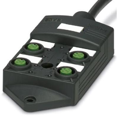 1452615 Phoenix Contact Sensor Box, M12, 5 way, 4 port