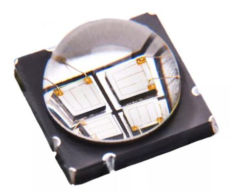 LZ4-00UBH0-00U4  ams OSRAM, LZ4-00UBH0 Series UV LED, 390nm 5.9W 110 °, 9-Pin Surface Mount package