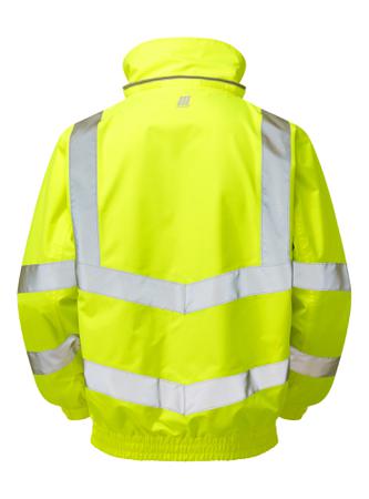 P533-S PULSAR P533 Yellow Unisex Hi Vis Bomber Jacket, S