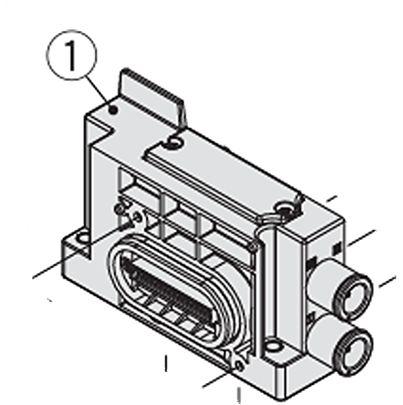 JSY11M-1P-1A-C8 SMC JSY1000 series Manifold Assembly for use with Valve,