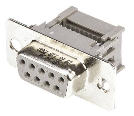 09661187500 HARTING 9 Way Cable Mount D-sub Connector Socket, 2.77mm Pitch