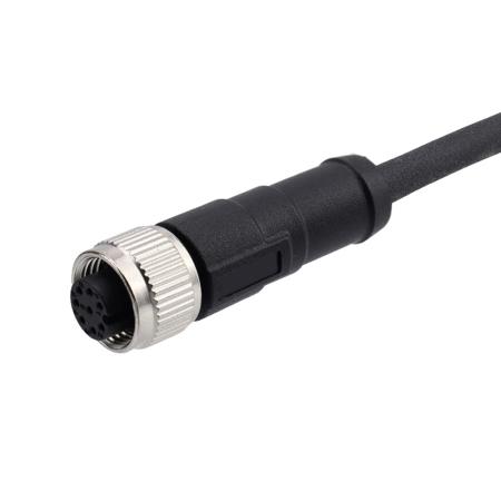 282-5383 RS PRO Straight Female 8 way M12 to Cable, 1.5m