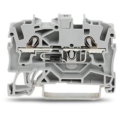 2002-1211-1000-410 WAGO2002-1211/1000-410 TOPJOB S Series DIN Rail Terminal Block, 2.5mm², 1-Level, Push-In Cage Clamp Termination