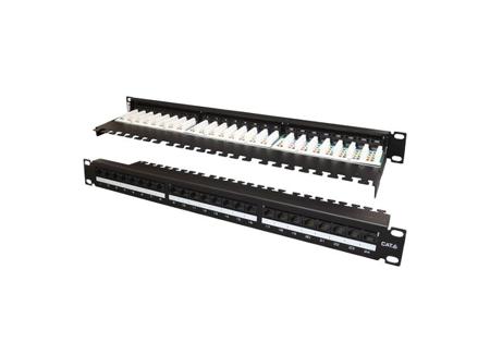 SF24mc TUK Limited SF24 Series Cat6 24 Port RJ45 Patch Panel UTP 1 U Black