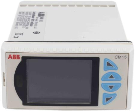 CM15/000S0E0/STD ABB CM15 Panel Mount Process Indicator, 50 x 97mm 2 Input, 2 Output Analogue, Relay, 100 → 240 V ac Supply