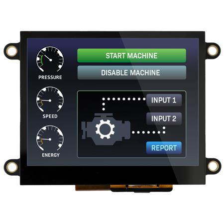 NHD-3-5-HDMI-HR-RSXP-CTU NEWHAVEN DISPLAY INTERNATIONAL NHD-3.5-HDMI-HR-RSXP-CTU LCD Colour Display, 3.5in VGA, 640 x 480pixels