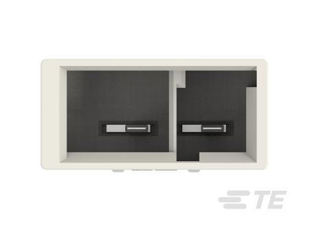 2371337-1 TE Connectivity Compact Power Connector Surface Mount Plug, 2, 10A, 300 V AC