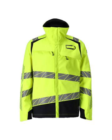 21002-335-17010-XL Mascot Workwear Hi-Viz Yellow/Navy Arc Flash Jacket, XL Hi-Vis