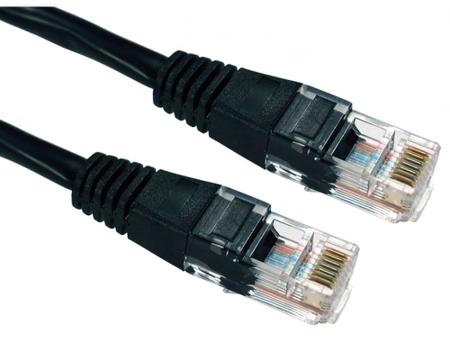 286-3496 RS PRO, 20m Cat5e, Black RJ45 to Male RJ45 Male, UTP Unshielded, Terminated PVC Sheath