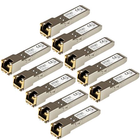 J8177C10PKST StarTech.com HPE Compatible RJ45 Copper SFP Transceiver Module, Full Duplex, 1000Mbit/s