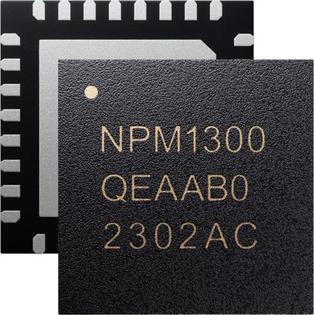 nPM1300-QEAA-R7 Nordic Semiconductor , Li Ion Charger IC, 5.5 V, 50mA 32-Pin, QFN32