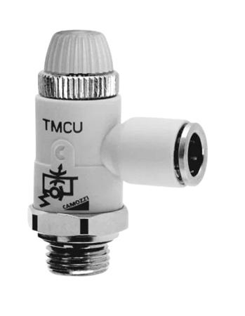 TMCU-978-1-2-10 Camozzi Manual Flow Control Pneumatic Manual Control Valve TMCU Series, G 1/2, 1/2in, TMCU 978-1/2-10