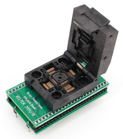 ADA-TQFP48 Seeit 0.5mm Pitch IC Socket Adapter, 48 Pins Female TQFP to 48 Pin Male DIP