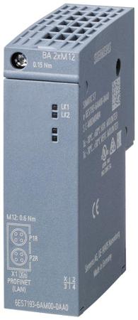 6AG21936AM004AA0 Siemens BUS Connector for use with ET 200SP, 73.5 x 20 x 59 mm, ET 200SP, SIPLUS