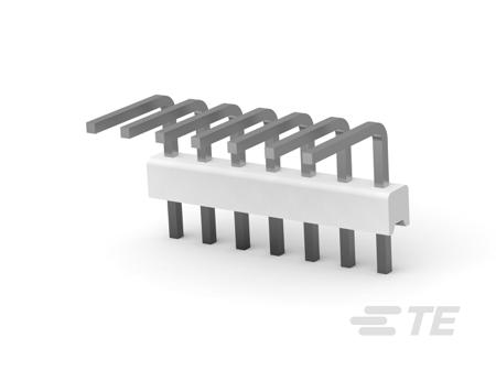 3-644457-7 TE Connectivity MTA 100 Series Right Angled Board Mount PCB Header, 7 Contact(s), 2.54mm Pitch, 1 Row(s), Unshrouded