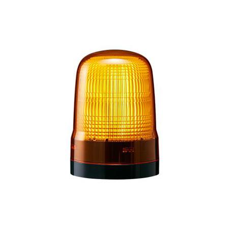 SL10-M2KTN-Y Patlite SL Series Amber Flashing Beacon, 100→ 240 VAC, Base Mount, LED Bulb, IP66