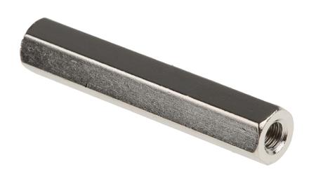 806-6708 RS PRO Standoff, M4 x M4 Thread, 40mm Body, Brass, Female/Female