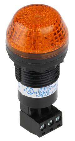 855PB-B24SE522 LED, Multiple Effect Beacon 855P Series, Amber, Panel Mount, 24 V ac/dc
