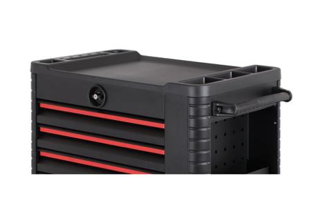 255-5036 RS PRO 6 Drawer Steel Wheeled Tool Chest Tools Included