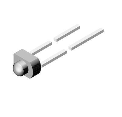 TLUR2400 Vishay Red LED 1.8 mm Through Hole,