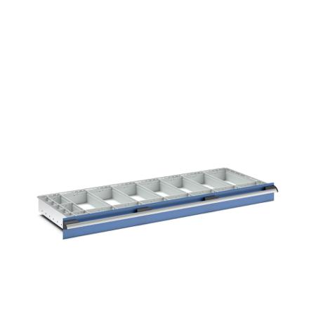 43020780 Bott Polypropylene, Recycled Plastic Storage Rack, 750mm x 1300mm x 100mm, Light Grey