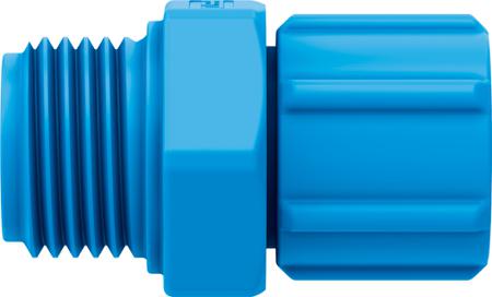 CK-3-8-PK-9-KU Festo CK Series Straight Fitting, G 3/8 Male to Push In 9 mm, Threaded-to-Tube Connection Style