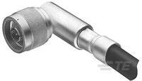 225389-3 TE Connectivity 2253 Series Plug Cable N Connector, 50Ω, Crimp Termination, Right Angled Body