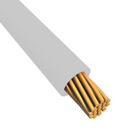 6717 WH001 Alpha Wire Ecogen Ecowire Series White 2.1 mm² Hook Up Wire, 14 AWG, 41/0.25 mm, 305m, MPPE Insulation,