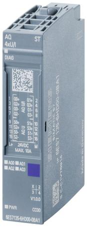 6AG21356HD004BA1 Siemens Analogue Output Module for use with ET 200SP, 73 x 15 x 58 mm, Analogue, 6AG213, SIPLUS