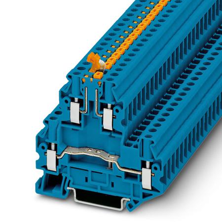3076015 Phoenix Contact  UTTB4-MT P/P BU Series Blue, Double-Level, Screw Termination