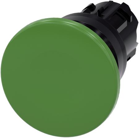 3SU1000-1BD40-0AA0 Siemens SIRIUS ACT 3SU10 Series Green Momentary Push Button Head, 22mm Cutout, IP66, IP67, IP69K