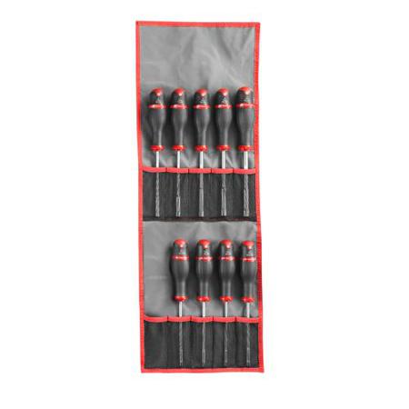 74AT-JL9 Facom 3.2 mm, 4 mm, 5.5 mm, 5 mm, 6 mm, 7 mm, 8 mm, 9 mm, 10 mm Hexagon Nut Driver Set, 125 mm Blade Length