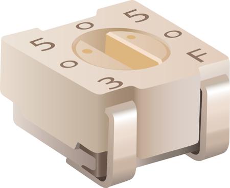 3313J-1-202E SMD Trimmer Potentiometer 0.125W Bourns, 3313